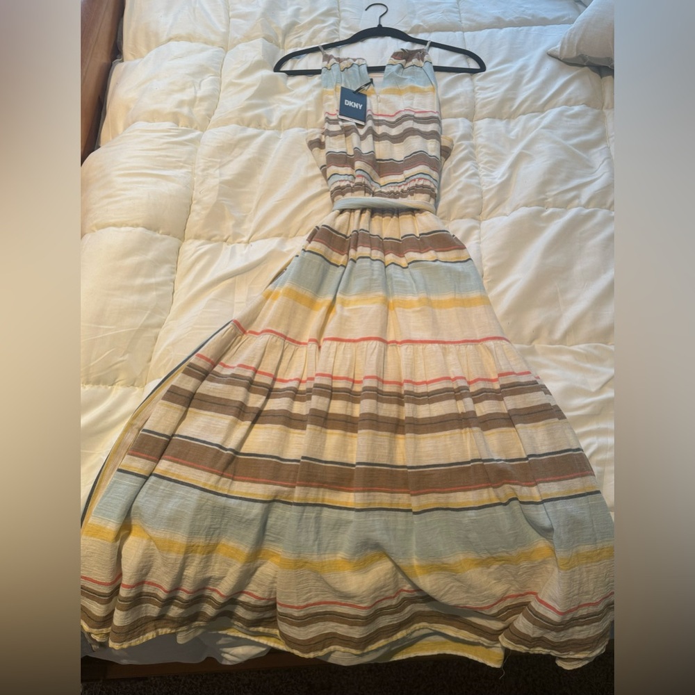 DKNY dress. Multi colored. Brand new with tags